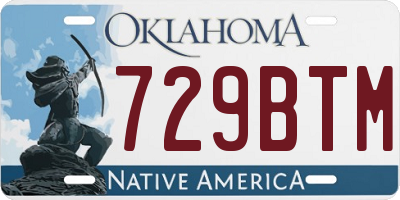 OK license plate 729BTM