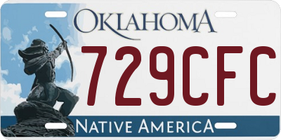OK license plate 729CFC