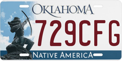 OK license plate 729CFG