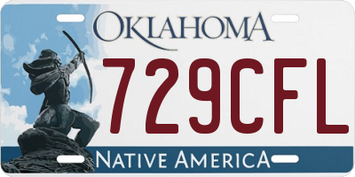 OK license plate 729CFL