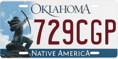 OK license plate 729CGP