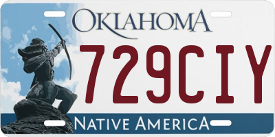 OK license plate 729CIY