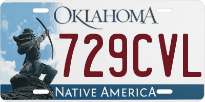 OK license plate 729CVL