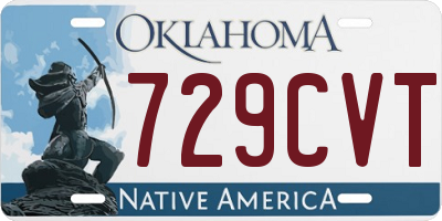 OK license plate 729CVT