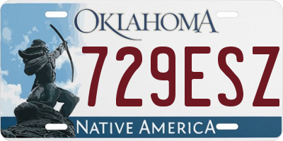 OK license plate 729ESZ