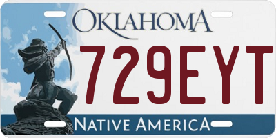 OK license plate 729EYT