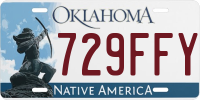 OK license plate 729FFY