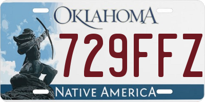 OK license plate 729FFZ