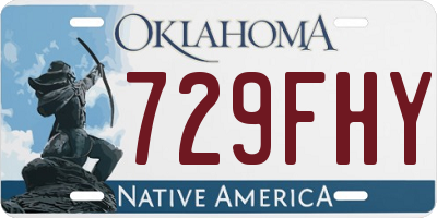 OK license plate 729FHY