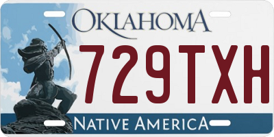OK license plate 729TXH