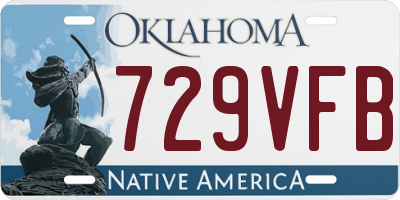 OK license plate 729VFB