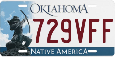 OK license plate 729VFF