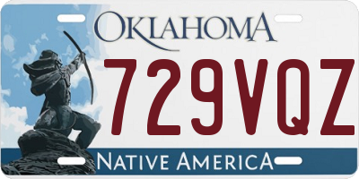 OK license plate 729VQZ