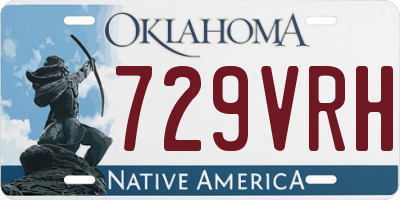 OK license plate 729VRH