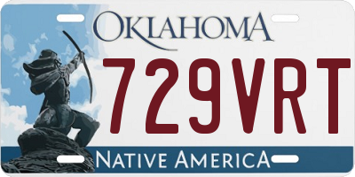 OK license plate 729VRT
