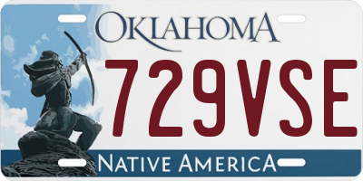 OK license plate 729VSE