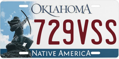 OK license plate 729VSS