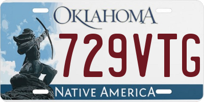 OK license plate 729VTG