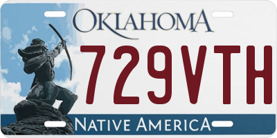 OK license plate 729VTH