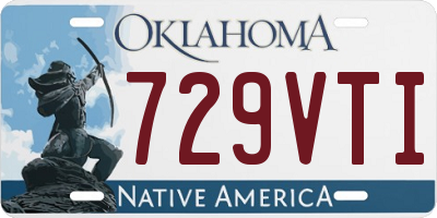 OK license plate 729VTI
