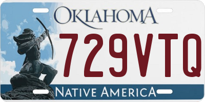 OK license plate 729VTQ