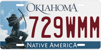 OK license plate 729WMM