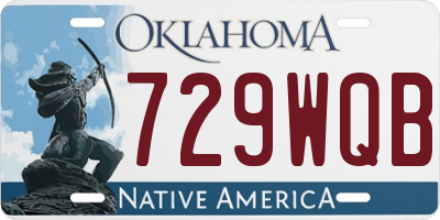 OK license plate 729WQB