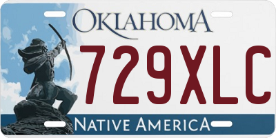 OK license plate 729XLC