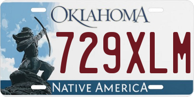 OK license plate 729XLM
