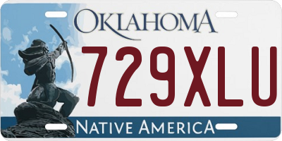 OK license plate 729XLU