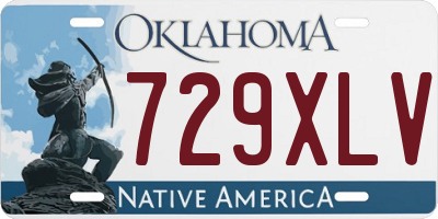 OK license plate 729XLV