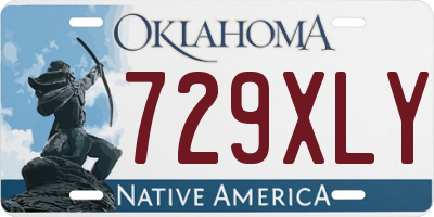 OK license plate 729XLY