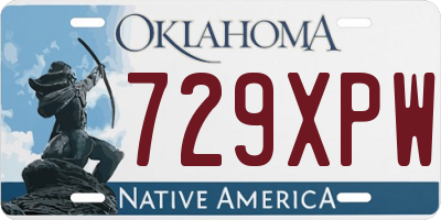 OK license plate 729XPW
