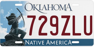 OK license plate 729ZLU