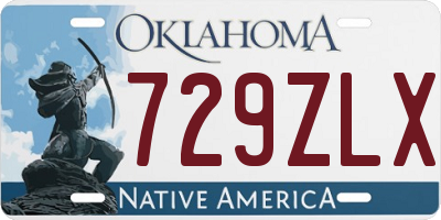 OK license plate 729ZLX