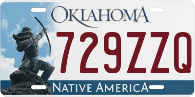 OK license plate 729ZZQ