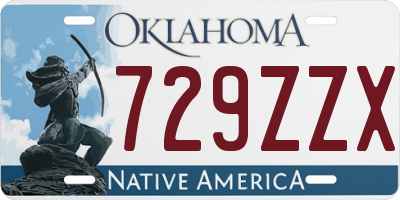 OK license plate 729ZZX