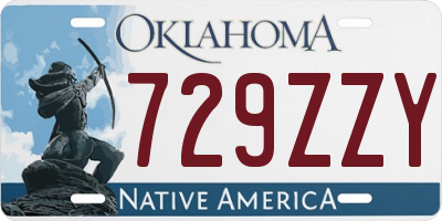 OK license plate 729ZZY