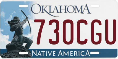 OK license plate 730CGU