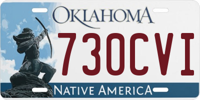 OK license plate 730CVI
