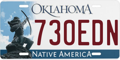 OK license plate 730EDN