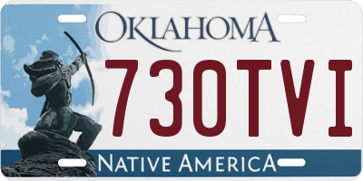 OK license plate 730TVI
