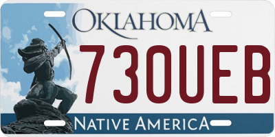 OK license plate 730UEB