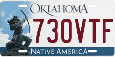 OK license plate 730VTF
