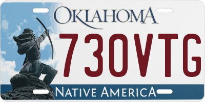 OK license plate 730VTG