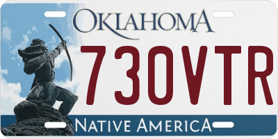 OK license plate 730VTR