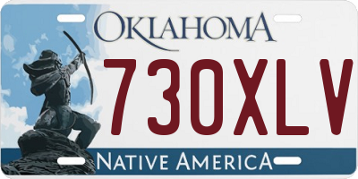 OK license plate 730XLV