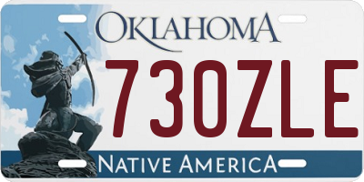 OK license plate 730ZLE