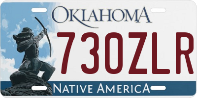 OK license plate 730ZLR