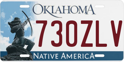 OK license plate 730ZLV